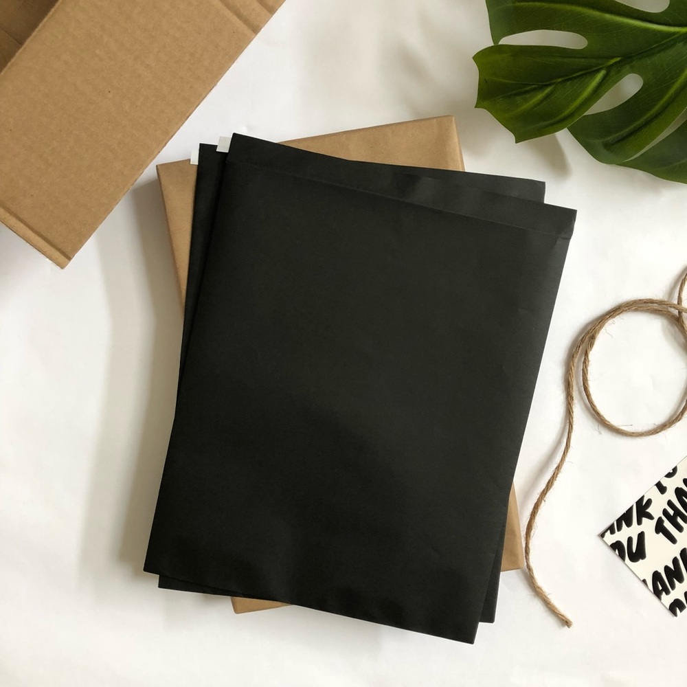 Black Kraft Apparel Envelopes